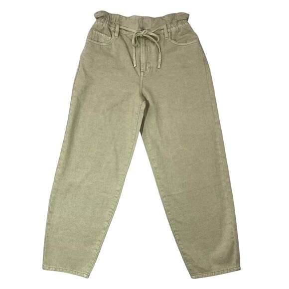 7 For All Mankind Paperbag Baggy Jeans Womens 27 Elastic Waist Drawstring $228 - Picture 1 of 15